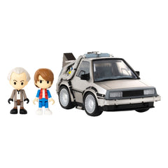 Back to the Future Q-Village Vehicle with mini-figures Time Machine 9 cm 4904810997276