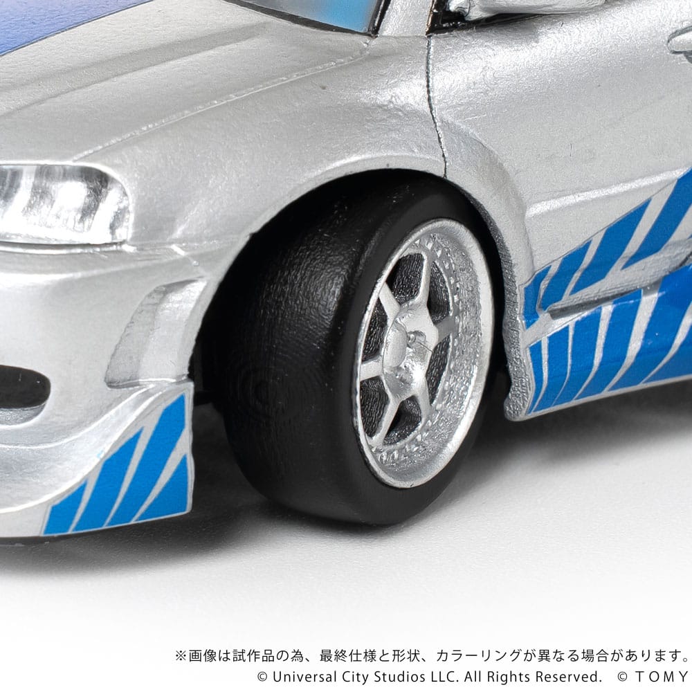 Fast & Furious Q-Village Vehicle with mini-figure Nissan Skyline GT-R (R34) 9 cm 4904810997290