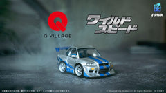Fast & Furious Q-Village Vehicle with mini-figure Nissan Skyline GT-R (R34) 9 cm 4904810997290