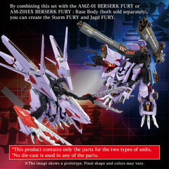 Zoids Model Kit Accesoory Set AM-Z01CP Berserk Fury Sturm & Jagd Unit 190526076150