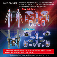 Zoids Model Kit Accesoory Set AM-Z01CP Berserk Fury Sturm & Jagd Unit 4904810088875
