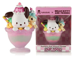 Hello Kitty & Friends Window Box Figure Fast Food Pochacco Pink Unicorn Sundae 9 cm 0840080829623