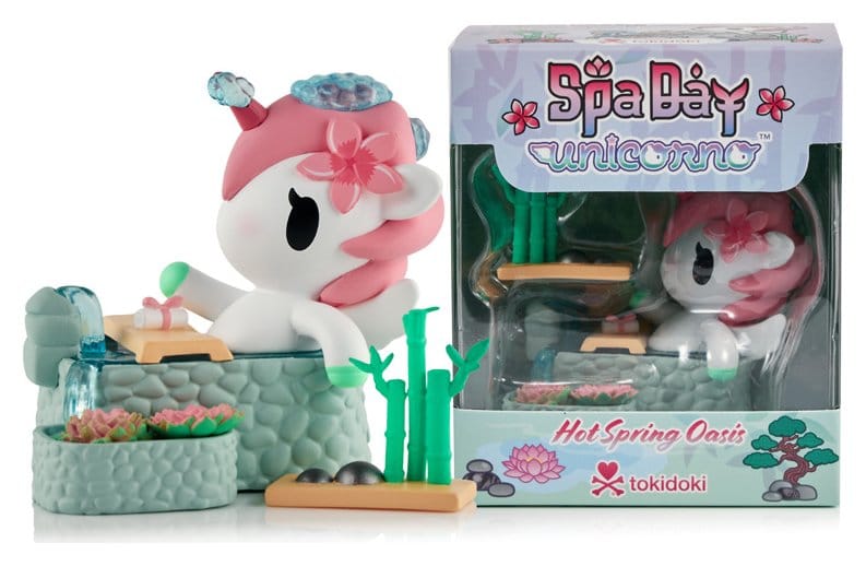 Unicorno Window Box Figure Spa Day Hot Springs Oasis 7 cm 0840080829739