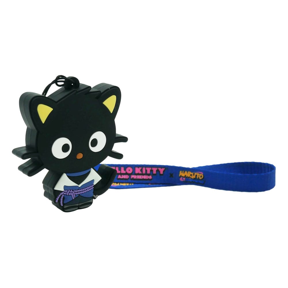 Naruto Shipudden x Hello Kitty PVC Keychain Chococat Sasuke 3760158116554