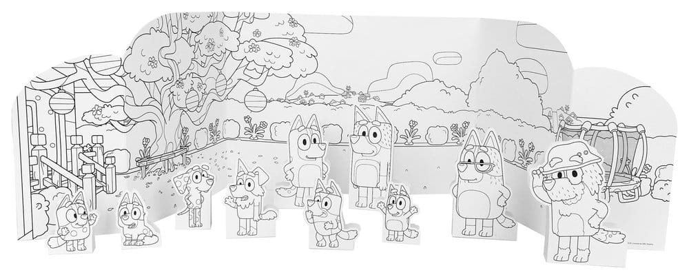 Bluey Colouring and Play World Set 5055918659005