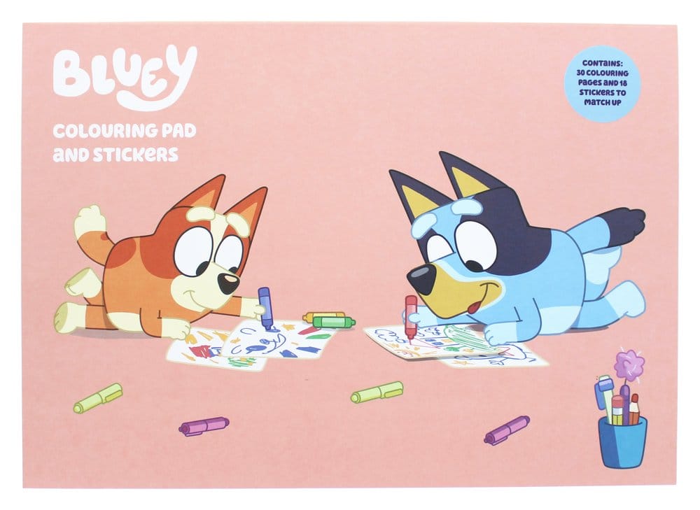 Bluey Colouring Book A4 & Sticker Set 5055918659029