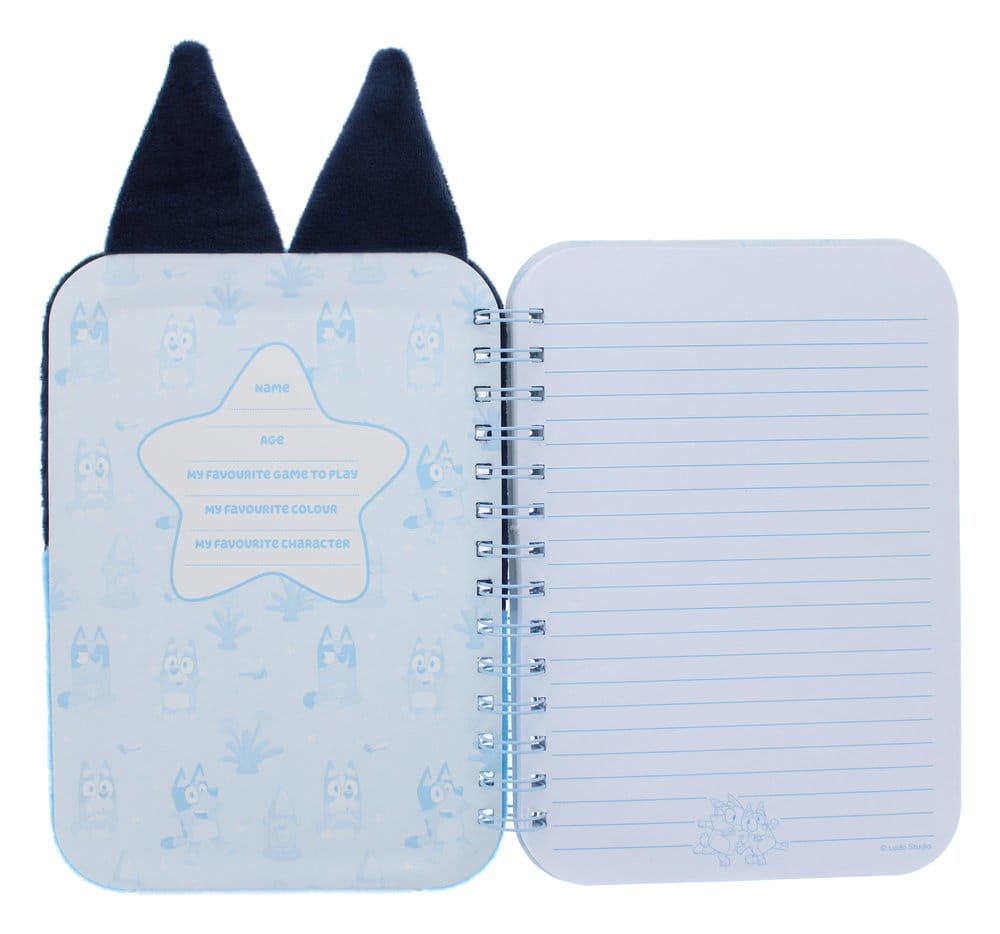 Bluey Plush Notebook Blue 5055918668380