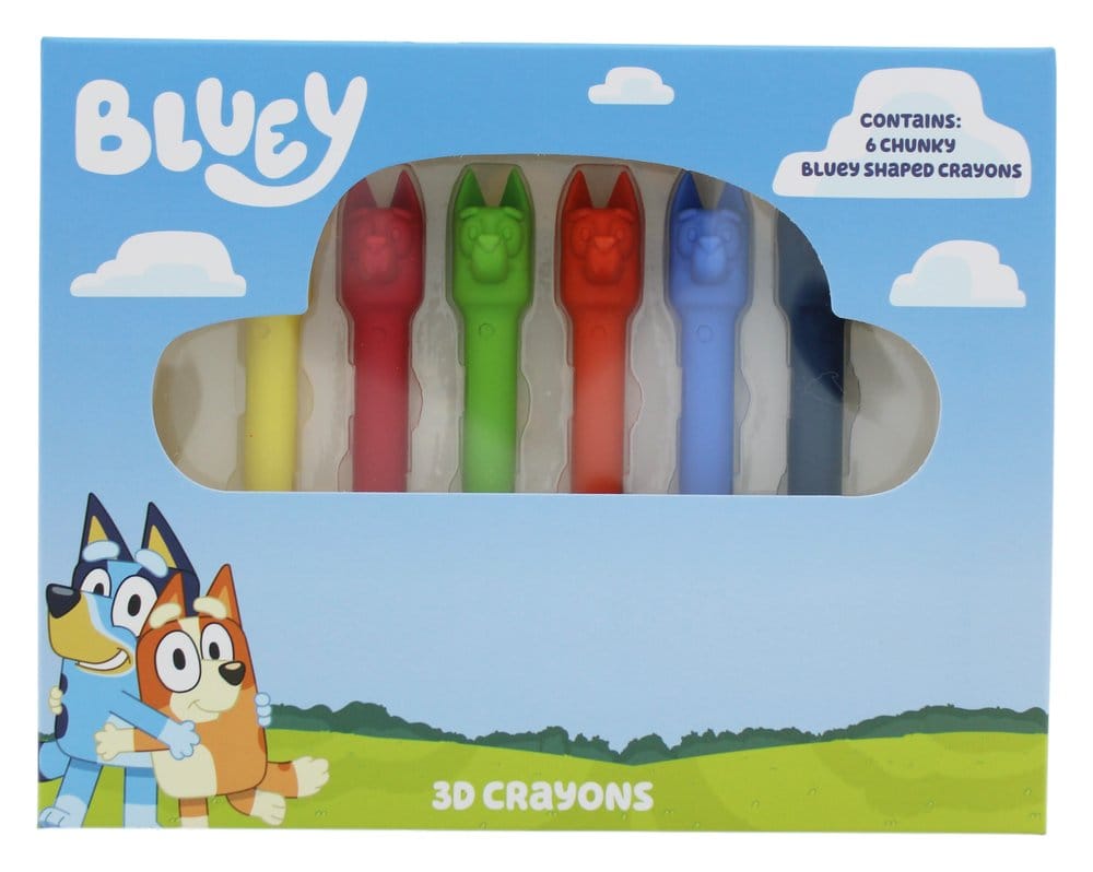 Bluey Wax Crayons 6-Pack 5055918668441