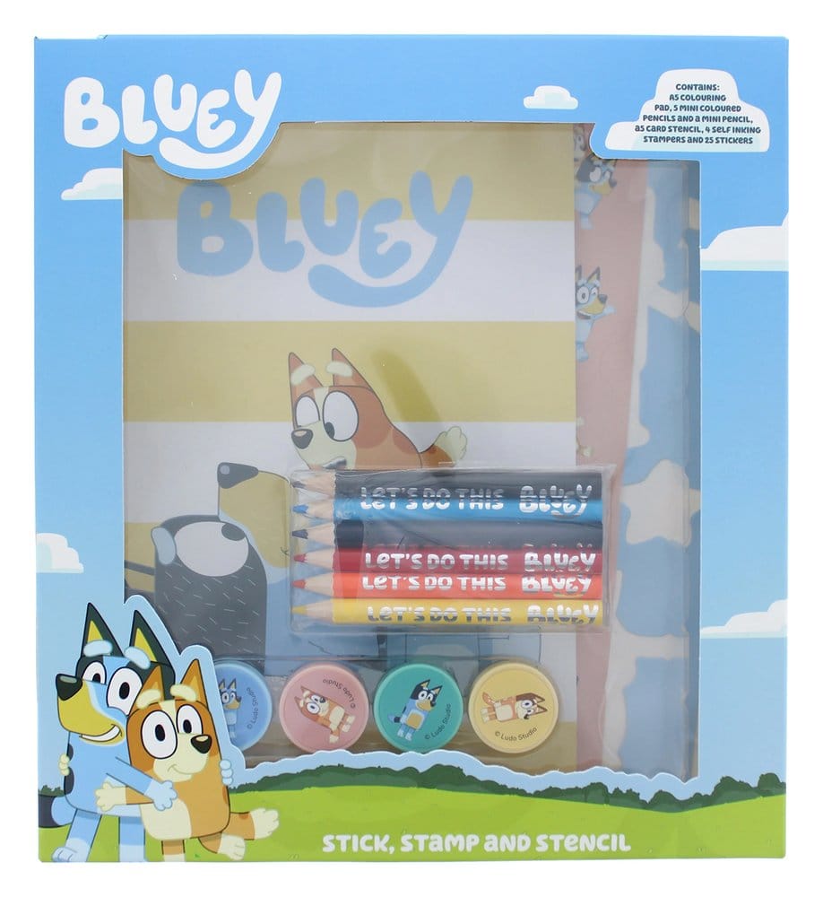Bluey 14-Piece Creative Colouring Set 5055918668502