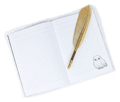 Harry Potter Plush Notebook Set with Pen Hedwig Magical Locations 5056563706557