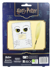 Harry Potter Plush Notebook Set with Pen Hedwig Magical Locations 5056563706557