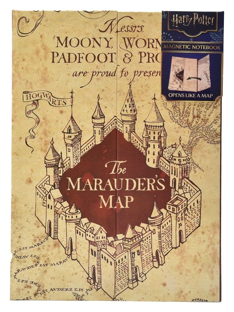 Harry Potter Notebook A5 Marauder's Map 5056563709442