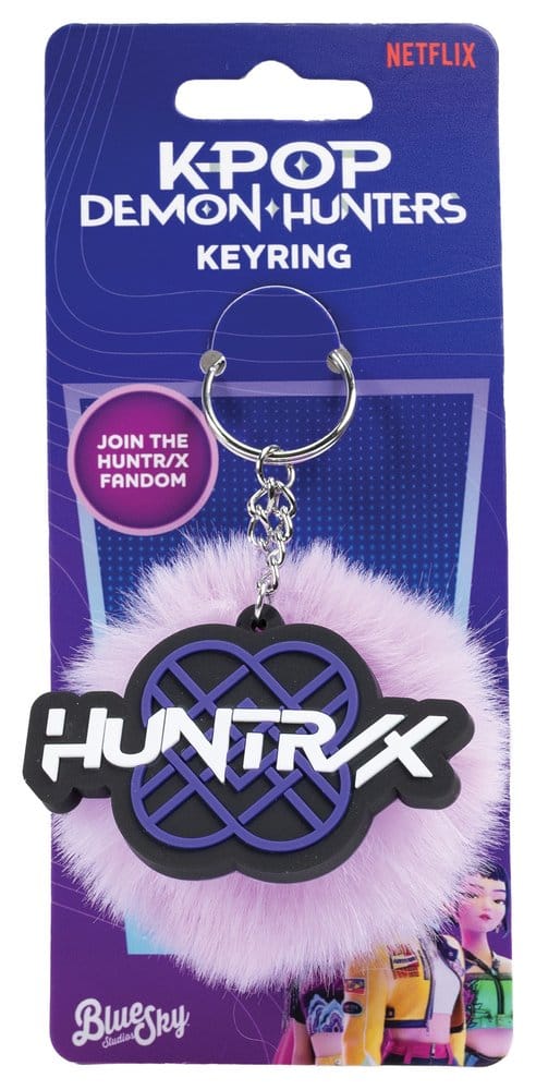 KPop Demon Hunters Pom Pom Keychain Huntr/x 5056563722472