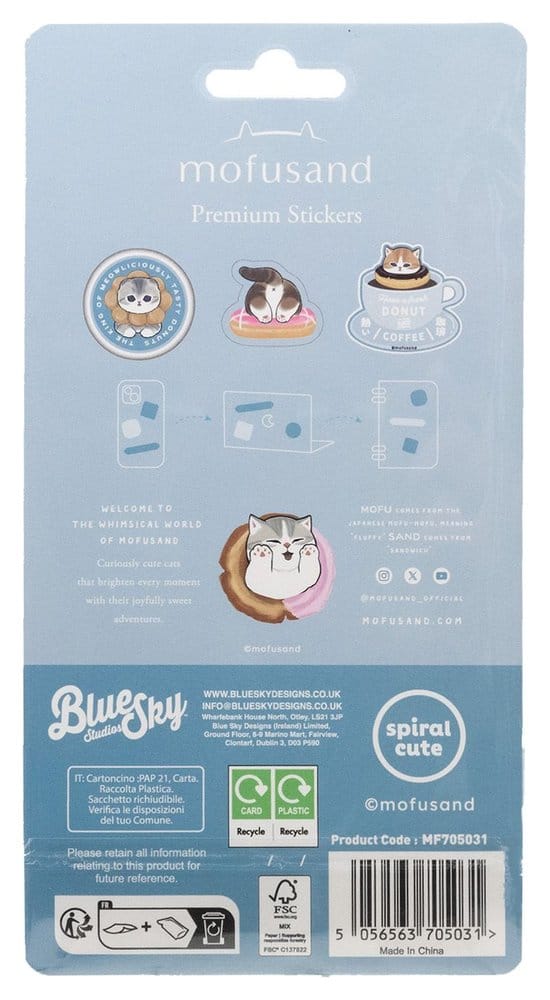 Mofusand Sticker Set Premium 5056563705031