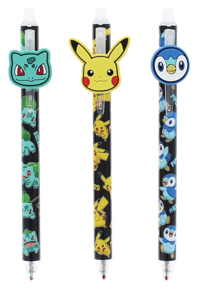 Pokémon Erasable Gel Pens 3-Pack 5055918667154