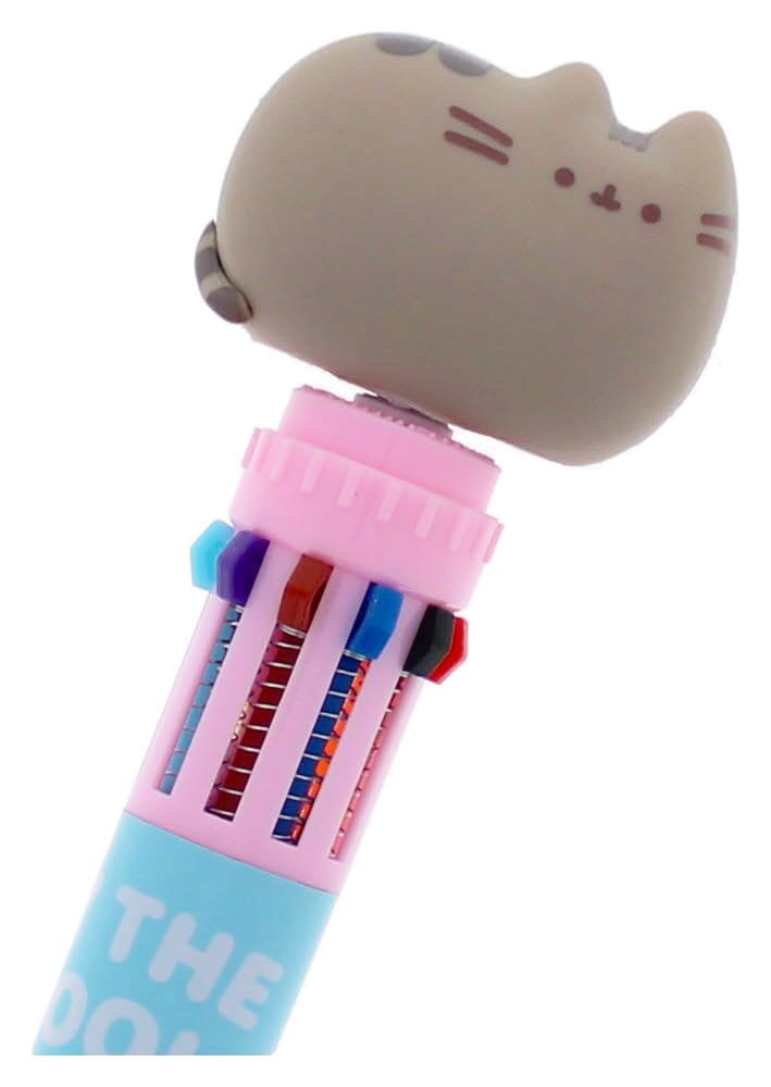 Pusheen Multi Colour Pen Spinny By The Pool Blue 5055918667697