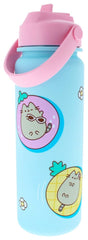 Pusheen Water Bottle Flip Top By The Pool Blue 5055918667772