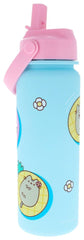 Pusheen Water Bottle Flip Top By The Pool Blue 5055918667772