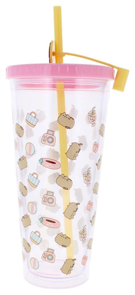 Pusheen Tumbler with Straw 700 ml 5055918667789