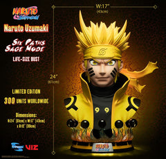 Naruto Shippuden Bust 1/1 Naruto Six Paths Sa 0819872012604