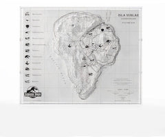Jurassic Park Topographic Map Isla Nublar  84448418