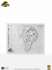 Jurassic Park Topographic Map Isla Nublar  84448418