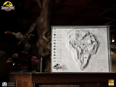 Jurassic Park Topographic Map Isla Nublar  84448418