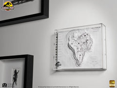 Jurassic Park Topographic Map Isla Nublar  84448418