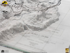 Jurassic Park Topographic Map Isla Nublar  84448418