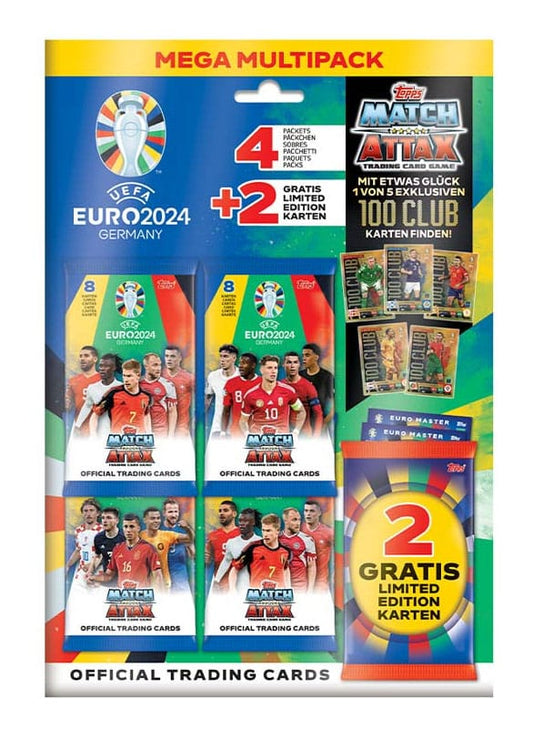 UEFA EURO 2024 Trading Cards 100 Club Mega Multipack *German Edition* 5053307070943