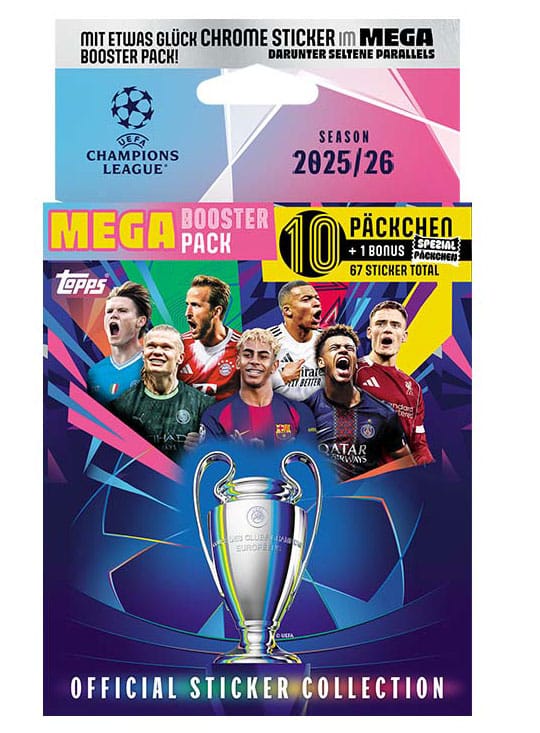 UEFA Champions League 2025/26 Sticker Collection Mega Eco Pack 5053307077775