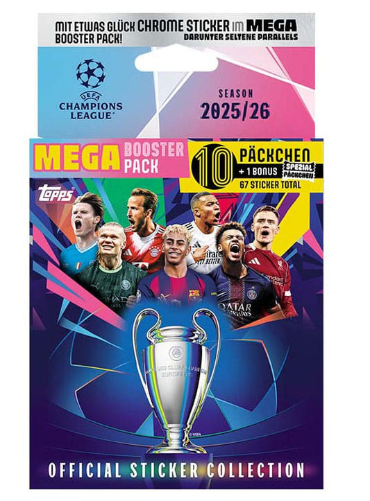 UEFA Champions League 2025/26 Sticker Collection Mega Eco Pack 5053307077775