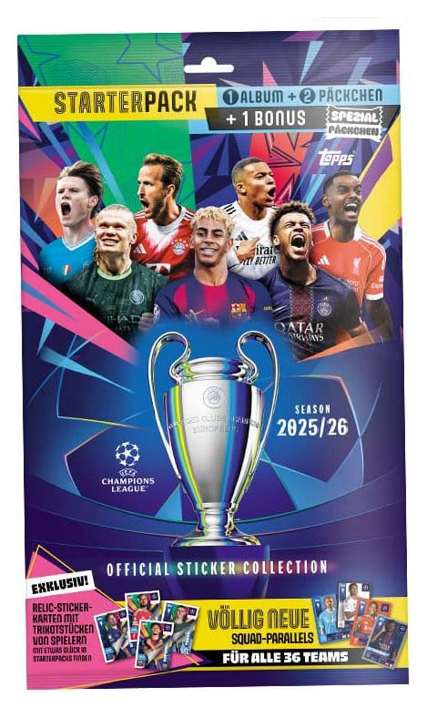 UEFA Champions League 2025/26 Sticker Collection Starter Pack 5053307077805