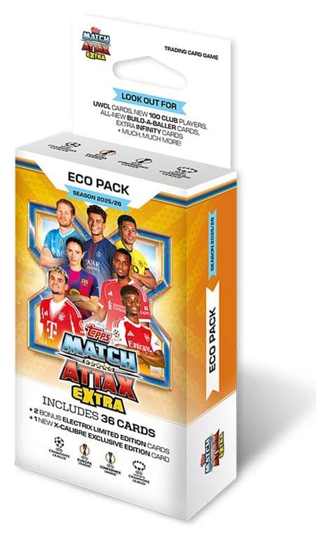 UEFA Champions League Match Attax Extra Trading Cards 2025/26 Eco Pack 5053307078772
