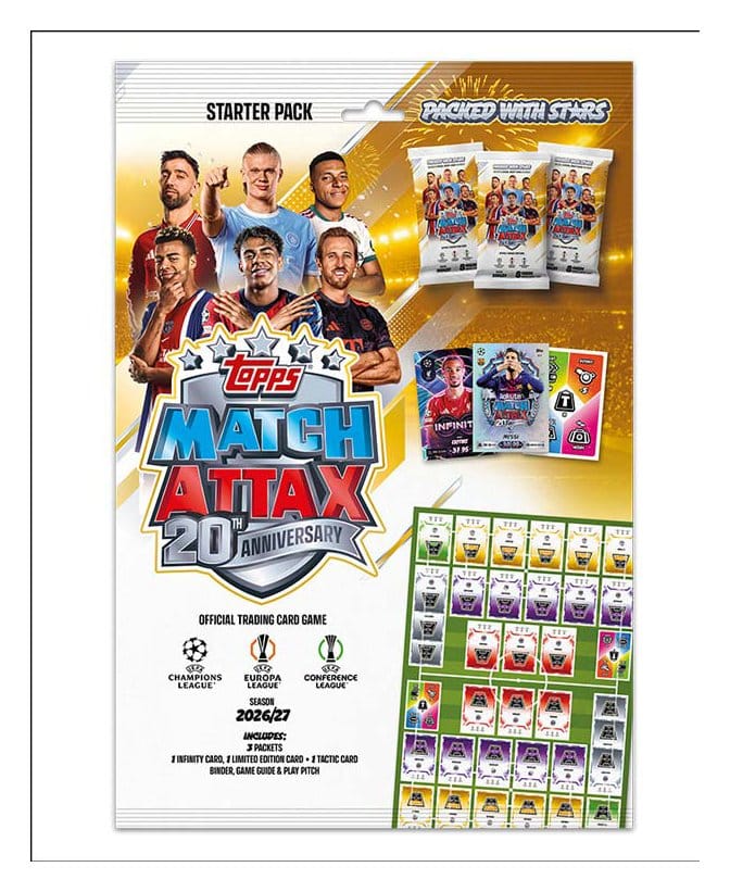 UEFA Club Competition Match Attax 2026/27 Trading Cards Starterpack 5053307087521