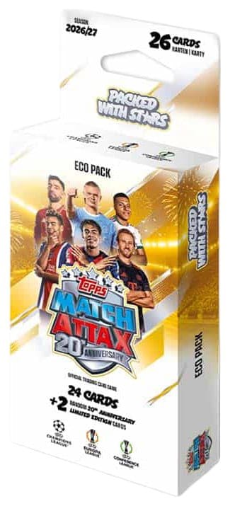 UEFA Club Competition Match Attax 2026/27 Trading Cards Eco Pack 5053307087538