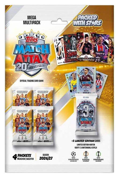 UEFA Club Competition Match Attax 2026/27 Trading Cards Mega Multipack 5053307087545
