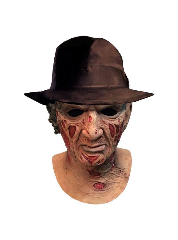 A Nightmare On Elm Street Deluxe Latex Mask with Hat Freddy Krueger 0811501033578