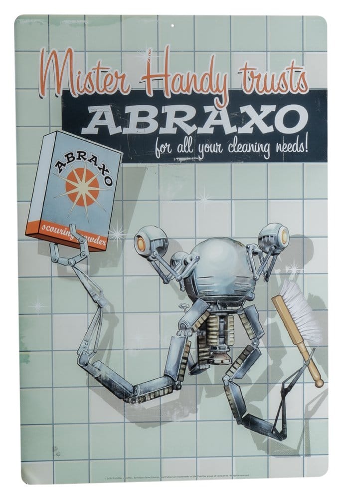 Fallout Metal Sign Mr. Handy 0810116286225
