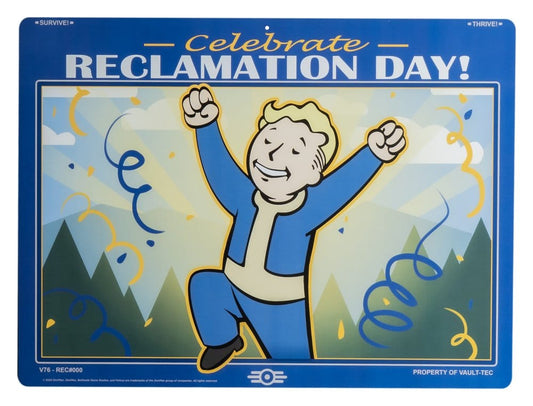 Fallout Metal Sign Reclamation Day 0810116286386