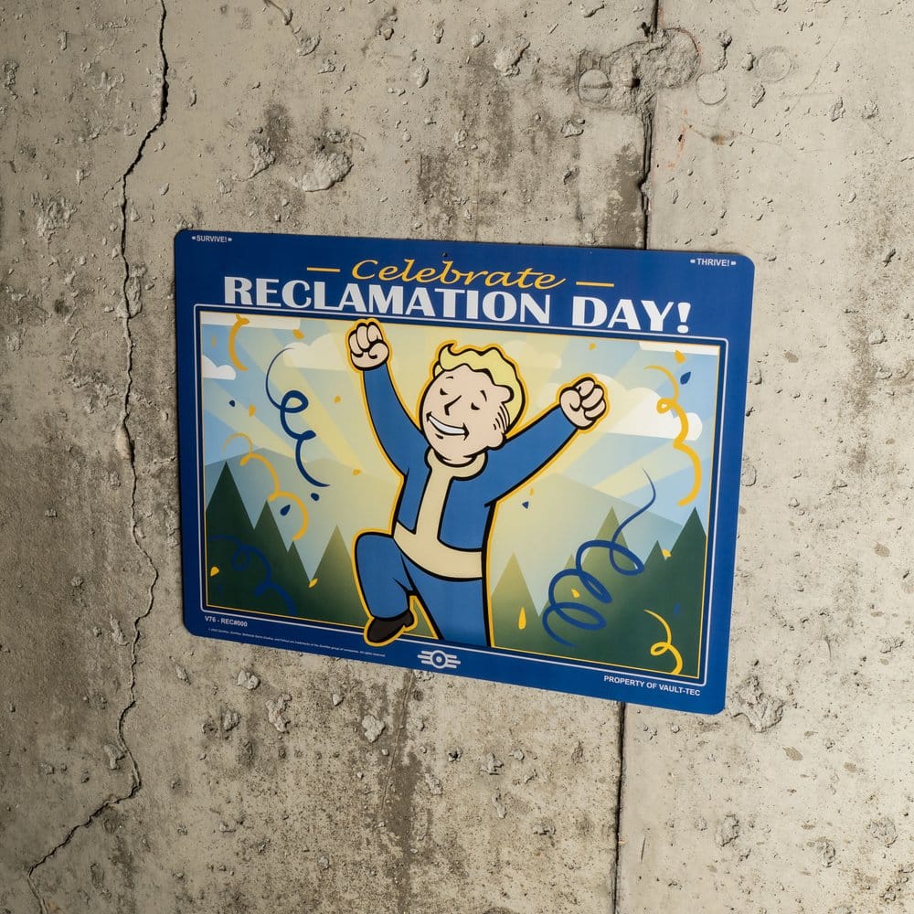 Fallout Metal Sign Reclamation Day 0810116286386