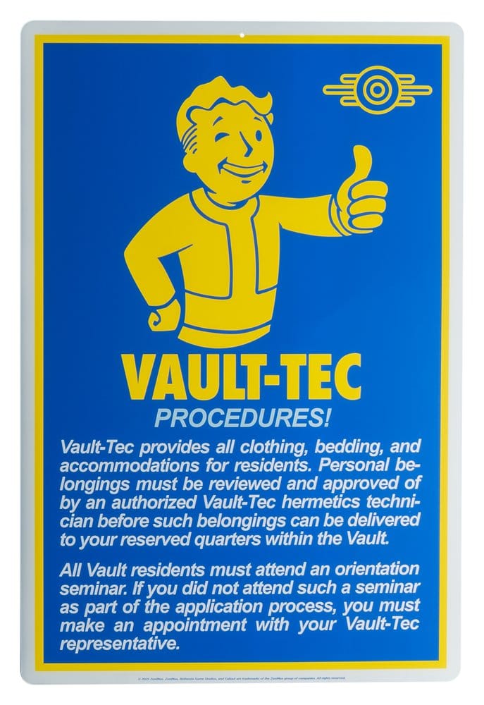 Fallout Metal Sign Procedures 0810116286379
