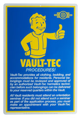 Fallout Metal Sign Procedures 0810116286379