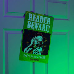Goosebumps Metal Sign Reader Beware 0810116283569