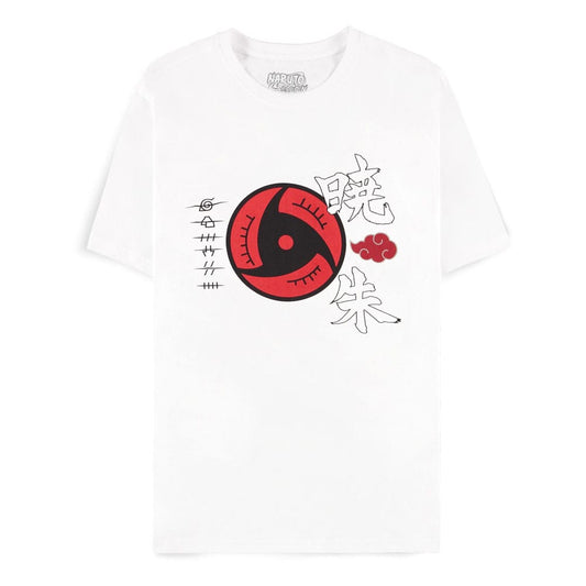 Naruto Shippuden T-Shirt Akatsuki Symbols White Size S 8718526191257