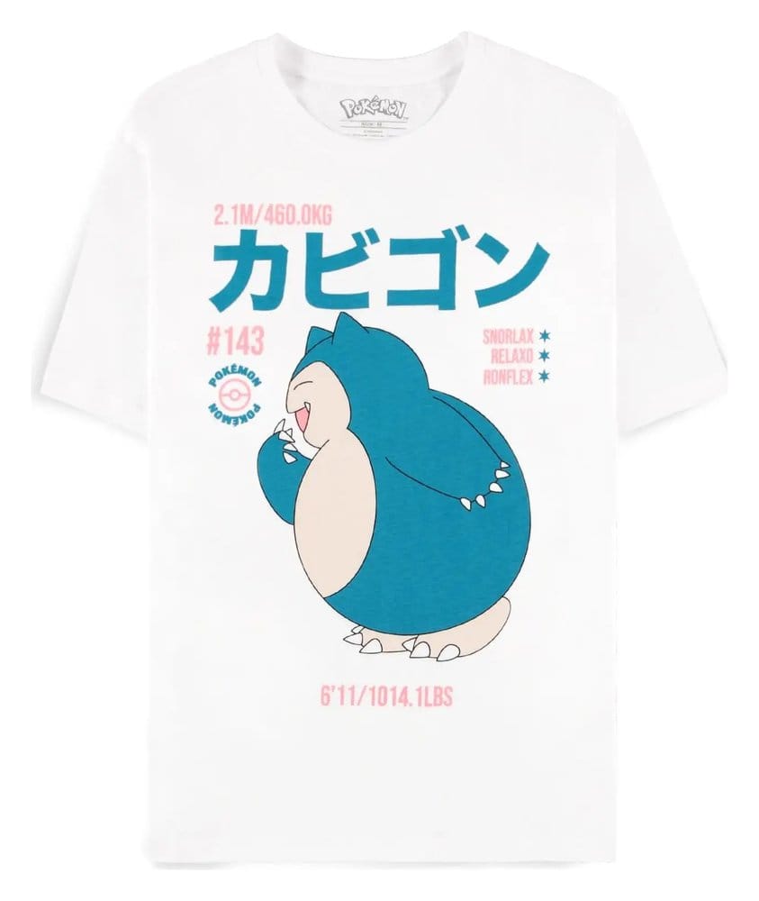 Pokémon T-Shirt Snorlax Size XS 8718526399219