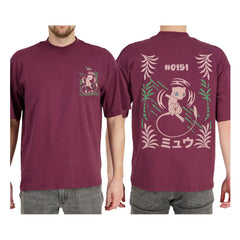 Pokémon T-Shirt Bordeaux Mew Size S 8718526427318