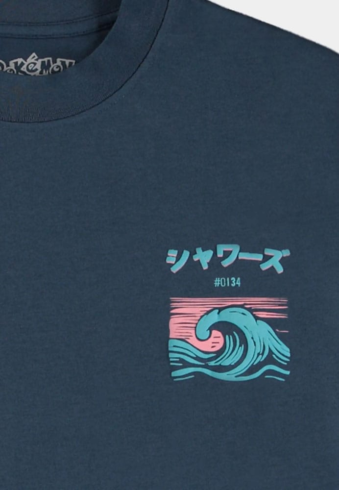 Pokémon T-Shirt Navy Vaporeon Size S 8718526427561