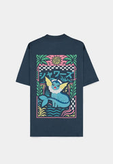 Pokémon T-Shirt Navy Vaporeon Size S 8718526427561