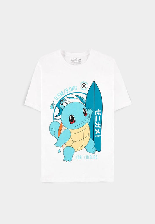 Pokemon T-Shirt Squirtle Surf Size S 8718526399653
